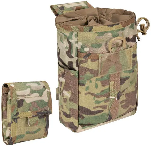 Main image of Molle Dump Pouch Drawstring Magazine Utility Pouch Folding Dump Pouch Waist Bag
