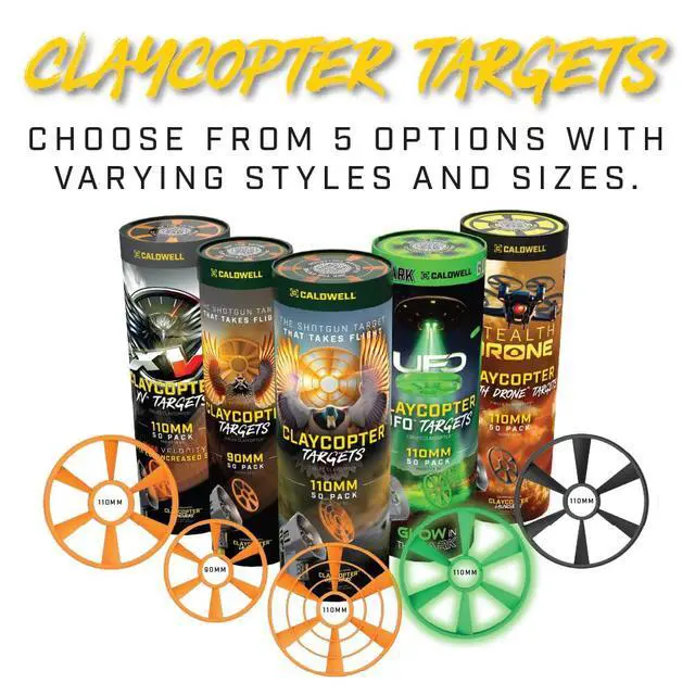 Alt view image 7 of 7 - ClayCopter Target Discs 90mm-110mm 200 Pack, Biodegradable, Lightweight Clay Pigeon, for ClayCopter Launchers, Target Shooting, Range, and Hunting