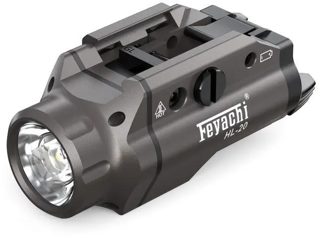 Main image of Pistol Flashlight Weapon Light 1500 Lumen Tactical Handgun Light | 1500 Lumen Upgrade Rail Locating Keys for Picatinny Compact Rail Mounted Gunmetal