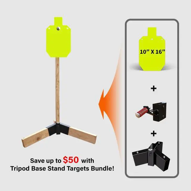 Alt view image 2 of 7 - Target Stand System - AR500 Steel Target with 2x4 Mount Kit