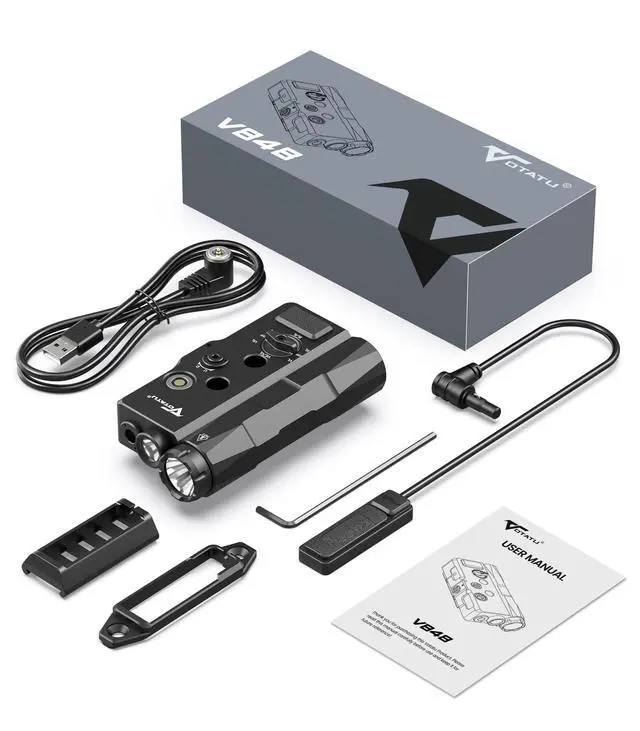 Alt view image 6 of 6 - V848 Laser Light Combo, Green/IR Laser & 1700LM Flashlight/IR Illuminator Combo, Multi-Mode Display Screen Weapon Light Laser for Rifle and Shotgun Compatible with Mlok Picatinny Rail