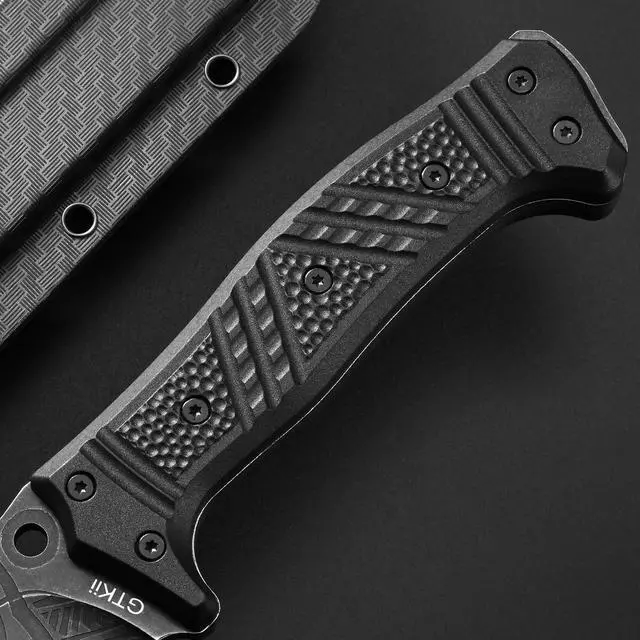 Alt view image 5 of 7 - GTK1 Fixed Blade Knife DC53 Steel Blade Nylon Fiberglass Handle Full Tang EDC Tool Knifes for Outdoor Camping Survival Adventure Bushcraft(Pattern blade)