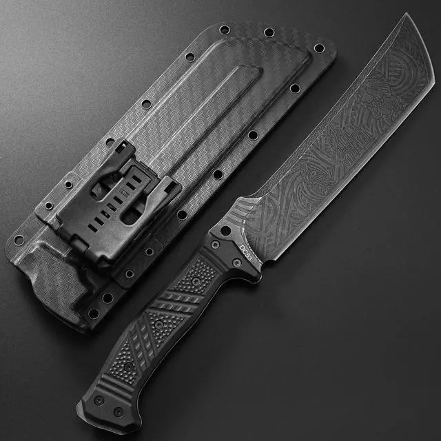 Alt view image 3 of 7 - GTK1 Fixed Blade Knife DC53 Steel Blade Nylon Fiberglass Handle Full Tang EDC Tool Knifes for Outdoor Camping Survival Adventure Bushcraft(Pattern blade)