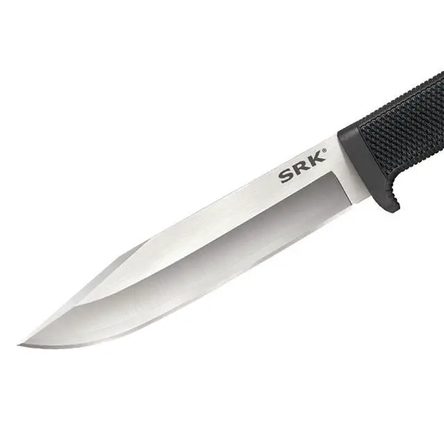 Alt view image 3 of 5 - SRK 6" VG-10 San Mai Clip Point Razor-Sharp Blade 4.75" Kray-Ex Handle Tactical Fixed Blade Knife w/Secure-Ex Sheath | 4.75 Kray-Ex Handle, Secure-Ex Sheath, 10.75 Overall, 5mm Thick, 8.1 Oz