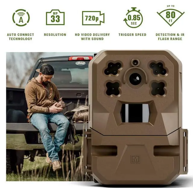 Alt view image 2 of 2 - Edge Cellular Trail Camera - 33MP, Built-in Memory | Scout from Anywhere, HD photos via Mobile app, 33MP, HD video, multi-carrier, built-in memory, cloud storage