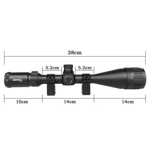 Alt view image 6 of 6 - Rifle Scope MT 6-24x50/4-16x50 with Red/Green/Blue Illuminated Reticle Riflescope, Adjustable Objective