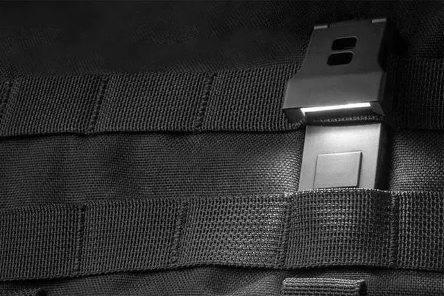 Alt view image 6 of 6 - X2 Tactical Red/White Hands-Free LED Pocket Light, 20-200 Lumens, Aluminum Housing (USB Rechargeable)
