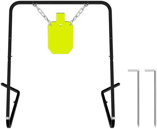 Main image of Complete AR500 Steel Targets System Steel Shooting Stand with Chain Mounting Kit - Optional Combination with 3/8 Inch Thick Target for Outdoor Range and Shooting Practice