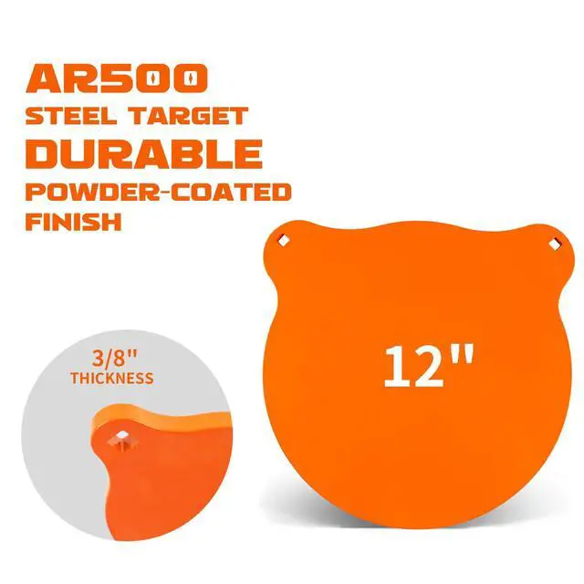 Alt view image 4 of 7 - Complete AR500 Steel Targets System Steel Shooting Stand with Chain Mounting Kit - Optional Combination with 3/8 Inch Thick Target for Outdoor Range and Shooting Practice