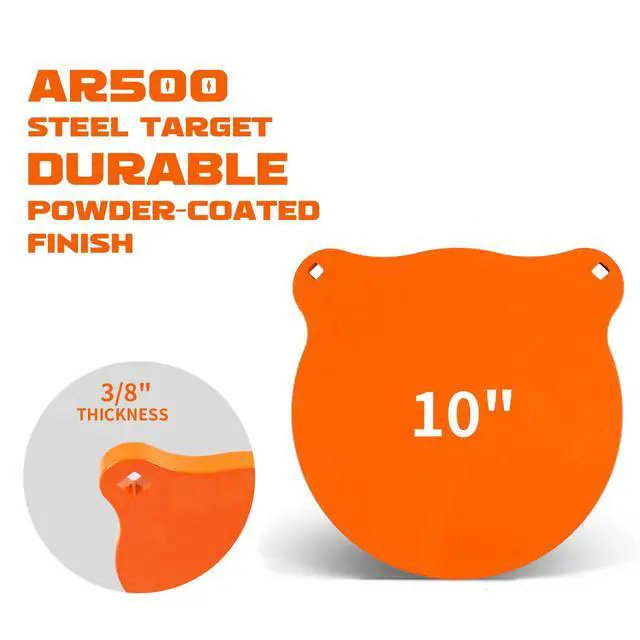 Alt view image 3 of 5 - Complete AR500 Steel Targets System Steel Shooting Stand with Chain Mounting Kit - Optional Combination with 3/8 Inch Thick Target for Outdoor Range and Shooting Practice