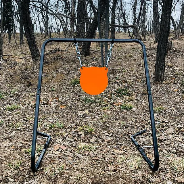 Alt view image 5 of 6 - Complete AR500 Steel Targets System Steel Shooting Stand with Chain Mounting Kit - Optional Combination with 3/8 Inch Thick Target for Outdoor Range and Shooting Practice