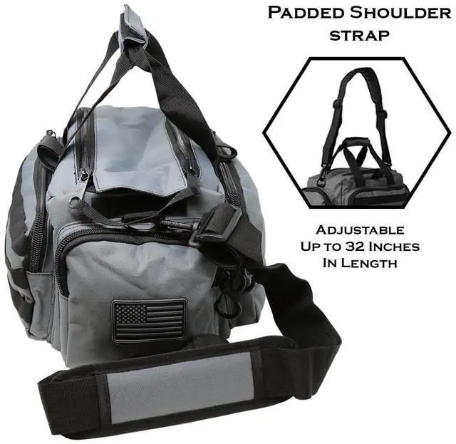 Main image of Tactical Range Bag - Medium Size Range Bag for Shooting - Gun Case for Handguns, Ammo Storage, Tactical Backpack, Molle Webbing, Free Subdued USA Patch
