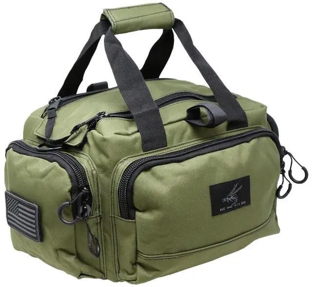 Main image of Tactical Range Bag - Medium Size Range Bag for Shooting - Gun Case for Handguns, Ammo Storage, Tactical Backpack, Molle Webbing, Free Subdued USA Patch