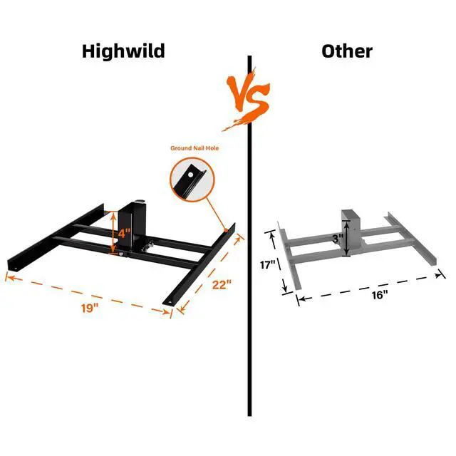 Alt view image 4 of 6 - Target Stand System - AR500 Steel Shooting Target 3/8" Thick with 2x4 Stand Kit
