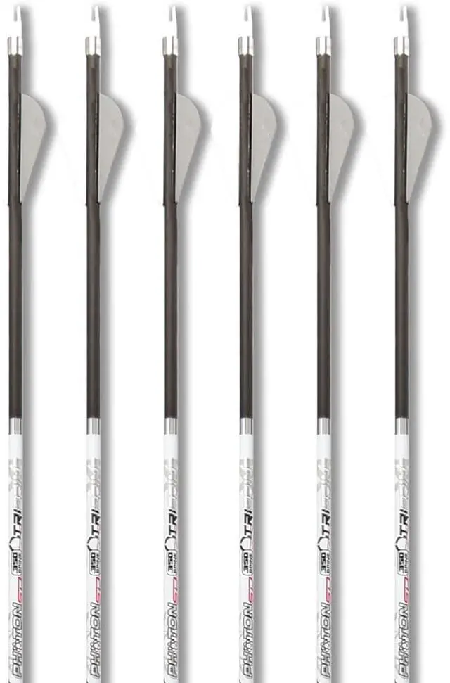 Main image of Maxima Photon SD Fletched Arrows with 2-Inch Quadel Raptor X Vanes, 6-Pack - Available in.300,.350, and.400