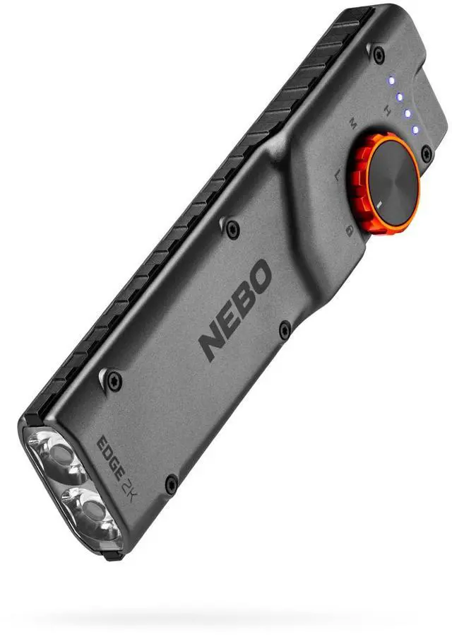 Main image of Edge 2K Pocket Light | 2000 Lumen Tactical LED Flashlight with Powerful Defensive Strobe, 5 Light Modes, USB-C Rechargeable, Dynamic Dial, Pocket Clip for Mechanics, Technicians & Everyday Carry