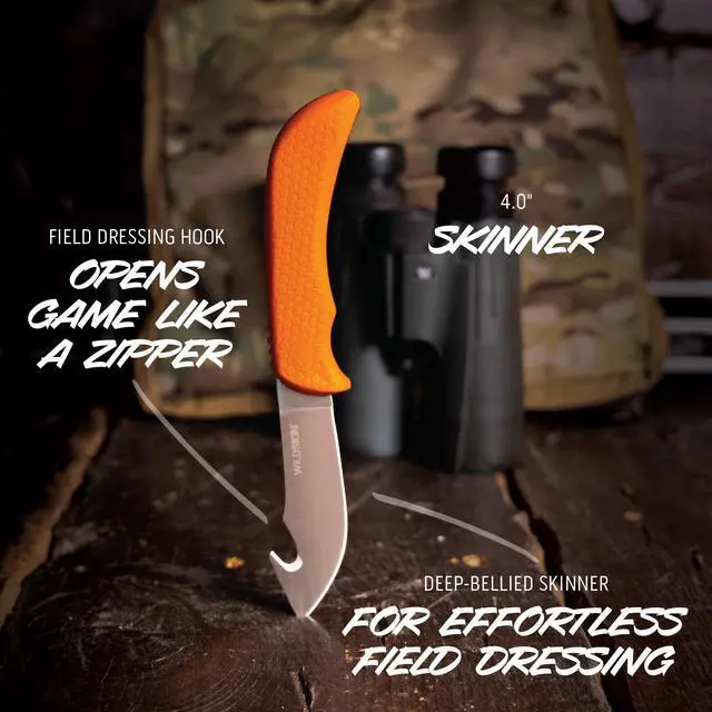 Alt view image 2 of 3 - WildPak, 8-Piece Field to Freezer Hunting & Game Processing Knife Set with Caping Knife, Gut-Hook Skinner, Boning/Fillet Knife, Wood/Bone Saw, Spreader, Gloves, and Hard-Side Carry Case