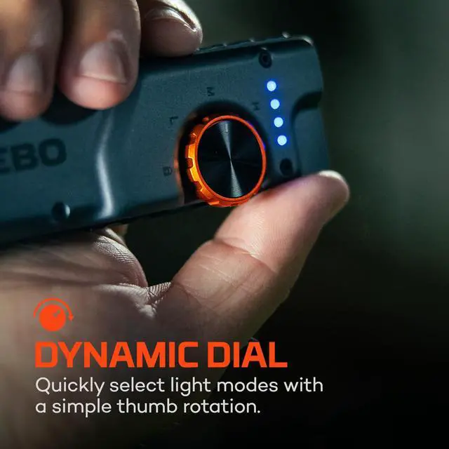 Alt view image 2 of 3 - Edge 2K Pocket Light | 2000 Lumen Tactical LED Flashlight with Powerful Defensive Strobe, 5 Light Modes, USB-C Rechargeable, Dynamic Dial, Pocket Clip for Mechanics, Technicians & Everyday Carry