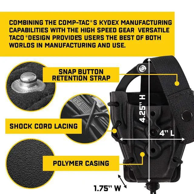 Alt view image 3 of 7 - High Speed Gear - Slick Handcuff Taco MOLLE Pouch, Police Gear & Military Gear, MOLLE Handcuff Pouch