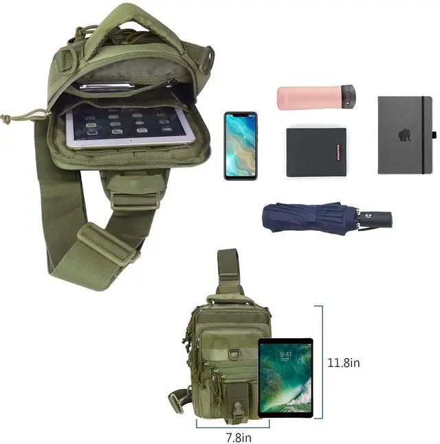 Main image of Dual Pistol Holster Chest Bag Concealed Carry Sling Crossbody Tactical Gun Convertible Backpack Shooting Hunting