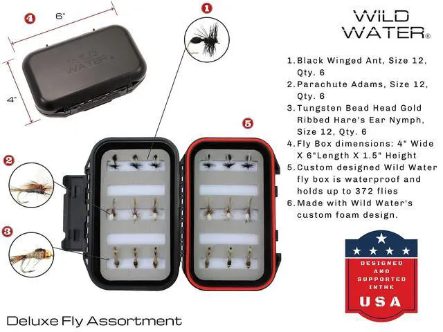 Alt view image 3 of 5 - Fly Fishing Combo Starter Kit with CNC Machined Fly Reel, 9 Foot, 4-Piece, 5/6-Weight Graphite Fly Rod with Cork Handle, Accessories, Carrying Case, Fly Box Case & Fishing Flies