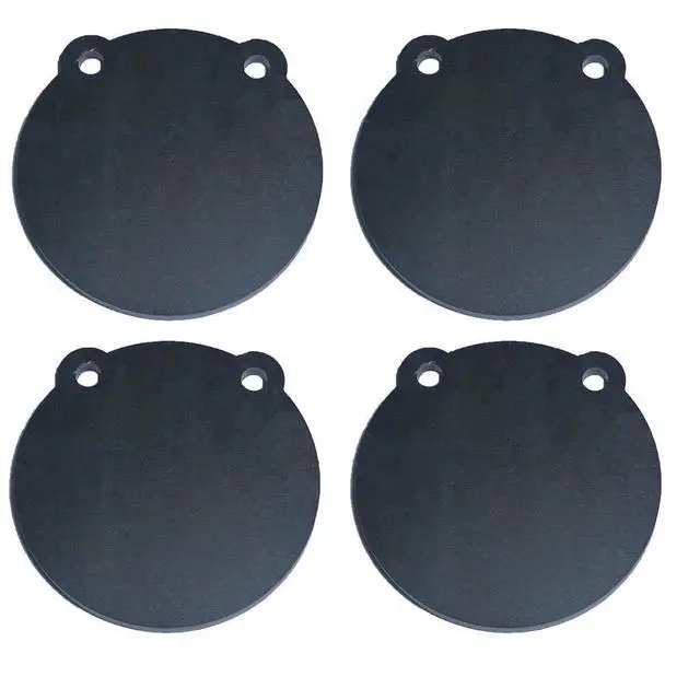 Alt view image 2 of 5 - TSG-GG64 Set of Four AR500 6" x 3/8" Steel Shooting Target Gong Laser Cut & Accessories