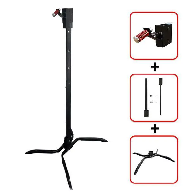 Alt view image 2 of 7 - Target Stand System 3/8" Thick Shooting Target Kit Combination AR500 Steel Shooting Target with Height Adjustable Stand Mount for Outdoor Range and Shooting Practice