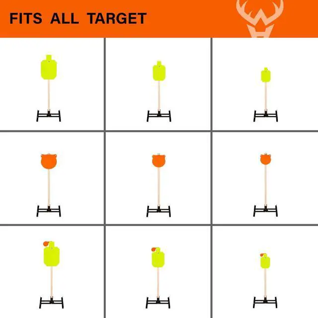 Alt view image 5 of 6 - 2x4 Target Stand Base for AR500 Steel Shooting Targets - Double T-Shaped Base for Shooting Range Outdoor