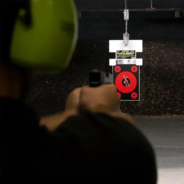 Alt view image 3 of 4 - Halo Bullseye 10" & 3" - High Visibility Reactive Splatter 12.5x19 Inch Shooting Targets for Rifle and Pistol Range Training - Made in the USA