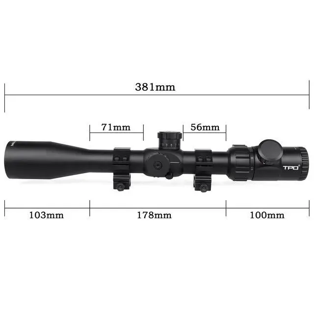 Alt view image 3 of 3 - Hunting Scope 30mm Tube Side Parallax Adjustment Rifle Scope for Hunting