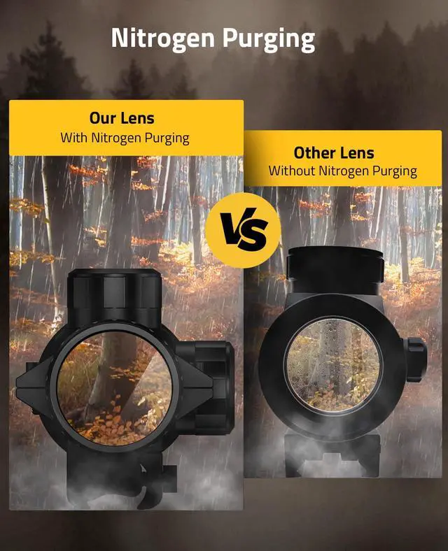 Alt view image 5 of 6 - 4x32 Compact Rifle Scope - 1 inch Tube Scope Optics Hunting Scope with Mounts