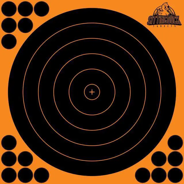 Alt view image 2 of 2 - Reactive Self Adhesive Circle Target | 12x12 Inch Reactive Sticker Shooting Targets
