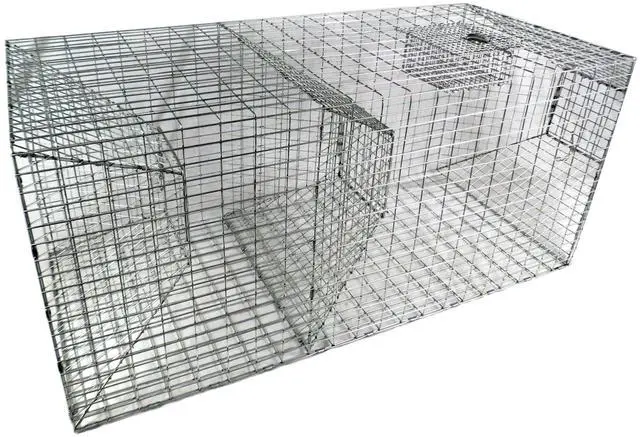 Main image of Catfish Trap 20"x54" Galvanized Wire Fishing Trap with Dual Entry & Built-in Bait Box Durable, Maintenance-Free Design