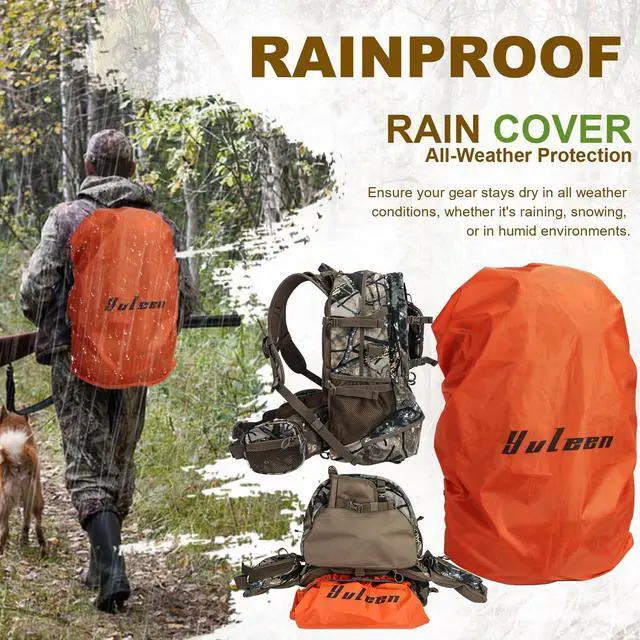 Alt view image 5 of 6 - Hunting Backpack, Durable Camo Hunting Packs for Men, Large Capacity Hunting Day Pack for Rifle Bow Gun