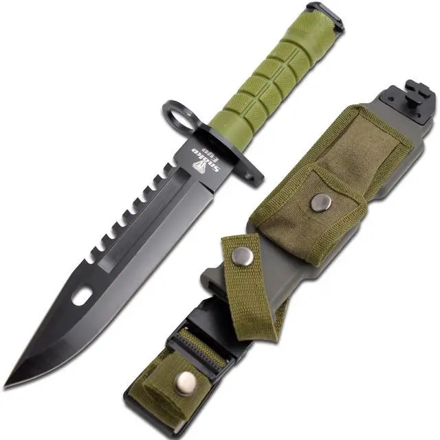 Main image of Fixed Blade Survival Knife, 13-Inch Overall (Green)