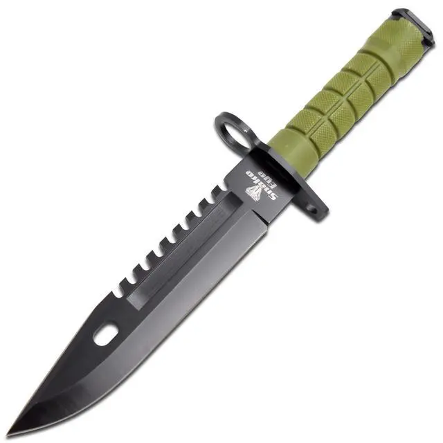 Alt view image 3 of 7 - Fixed Blade Survival Knife, 13-Inch Overall (Green)