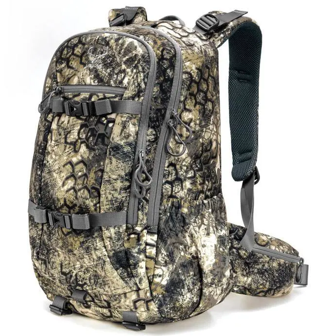 Main image of Hunting Backpack Waterproof Pack: 25L Hunting Gear with Rain Cover,Hunting Day Pack with Rifle Bow Gun Holder (Camo)