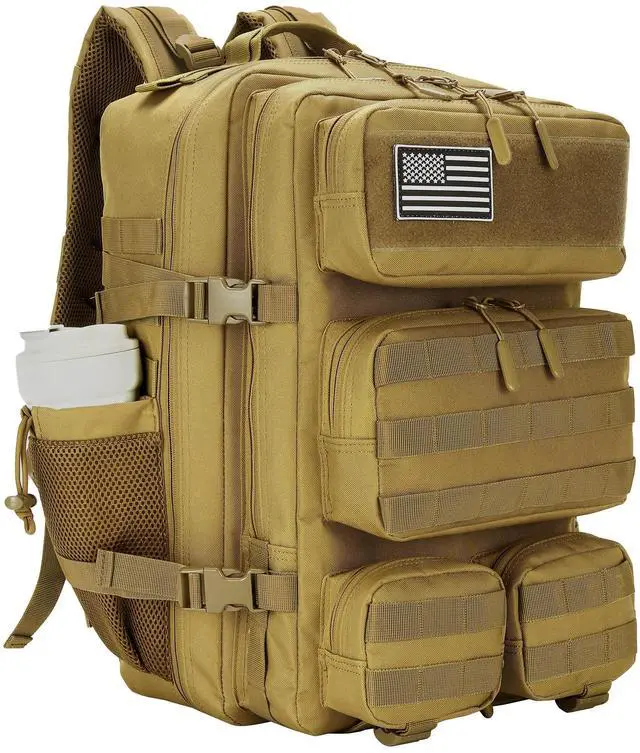 Main image of 55L Tactical Backpack Heavy Duty Military Rucksack Molle Backpack 3 Day Assault Pack for Work Outdoors