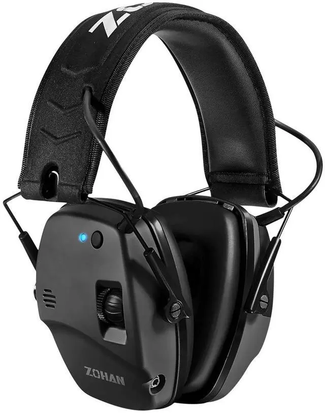 Main image of 035 Bluetooth 6.0 Shooting Ear Protection Earmuff, Active Noise Canceling, Hearing Protection with Sound Amplification (Black Bluetooth)
