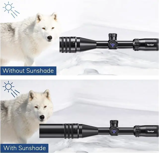Alt view image 6 of 7 - Long Range Rifle Scope,4-16X/6-24X Rifle Scope,SFP Crosshairs Reticle Scopes,with 11mm&20mm Mount &Sunshade