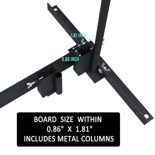 Alt view image 5 of 7 - Shooting Target Stand with 10pcs 17x25 Inch Paper Targets, Durable Paper Target Holder with Stable Adjustable Base for Cardboard Silhouette, H Shape, USPSA/IPSC, IDPA Practice