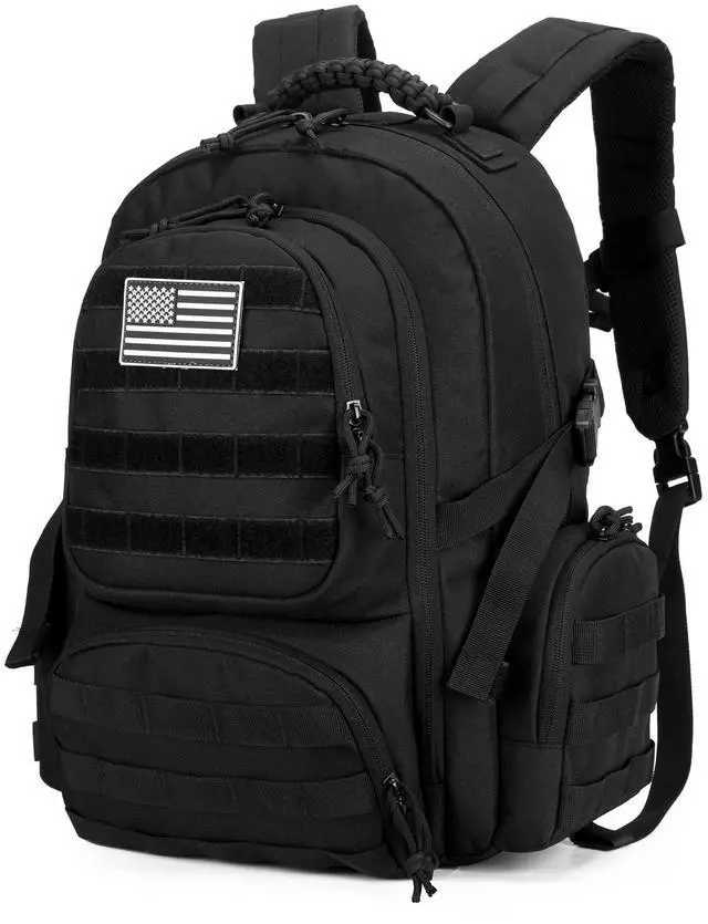 Main image of 30L Military Tactical Backpack for Men 3 day Assault Pack Molle Daypack Army Hiking Rucksack (Black)