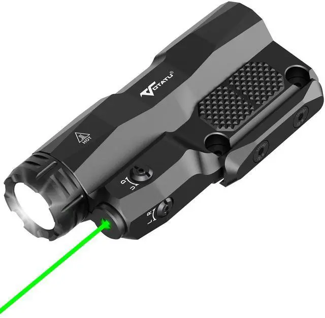 Main image of M6L-G Picatinny/Mlok Flashlight Laser Combo Built-in Touch Pad Switch, Max 2400 Lumens LED Light and Green Laser with Tactical Strobe Mode, USB Magnetic Rechargeable