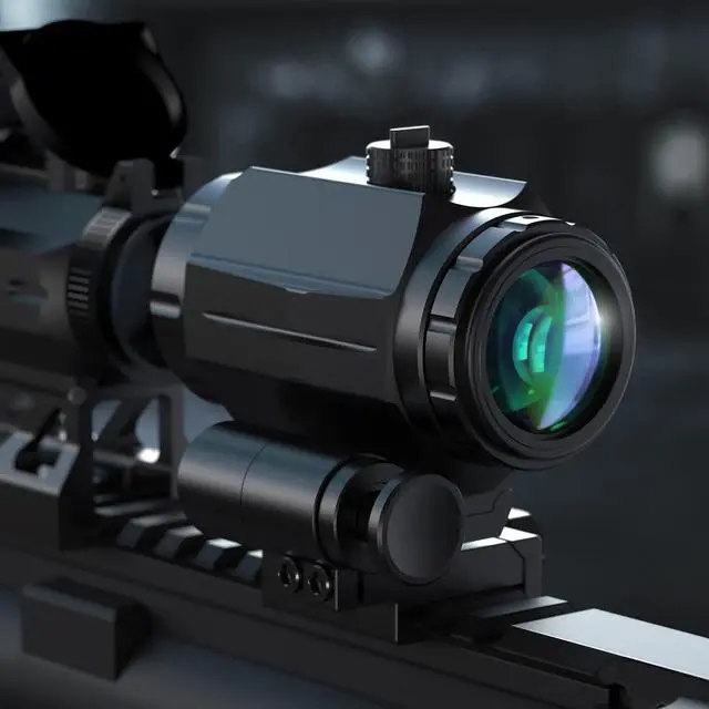 Alt view image 5 of 7 - M40 3X Red Dot Magnifier with Flip to Side Mount, Focus Adjustment, Windage & Elevation Adjustable, 37/40MM Height