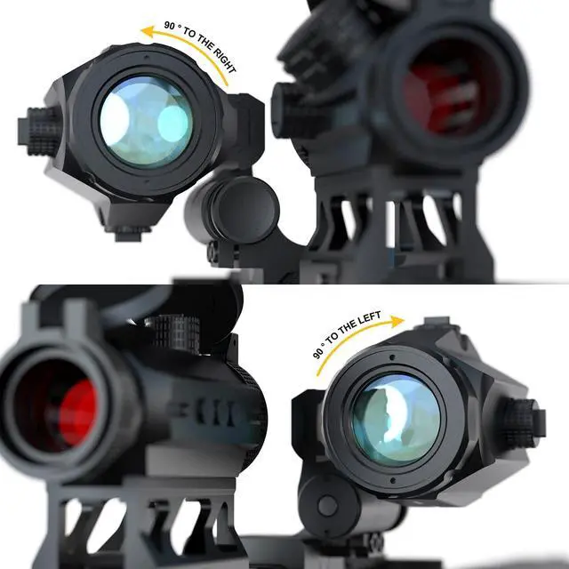 Alt view image 6 of 7 - M40 3X Red Dot Magnifier with Flip to Side Mount, Focus Adjustment, Windage & Elevation Adjustable, 37/40MM Height