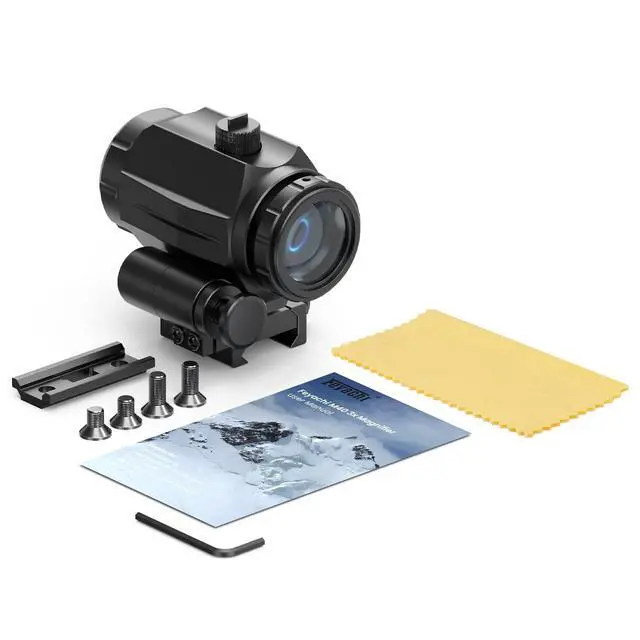 Alt view image 7 of 7 - M40 3X Red Dot Magnifier with Flip to Side Mount, Focus Adjustment, Windage & Elevation Adjustable, 37/40MM Height
