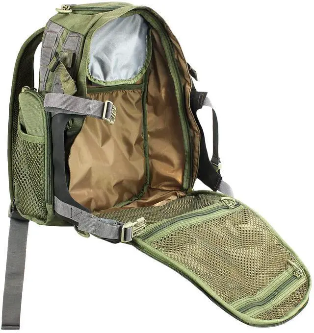 Alt view image 2 of 2 - Striker Evolution Hunting Backpack, Waterproof Hunting Pack, Durable Large Capacity Hunting Day Pack for Rifle Bow Gun (Realtree Edge) XOP Green, XOG-1701-EV