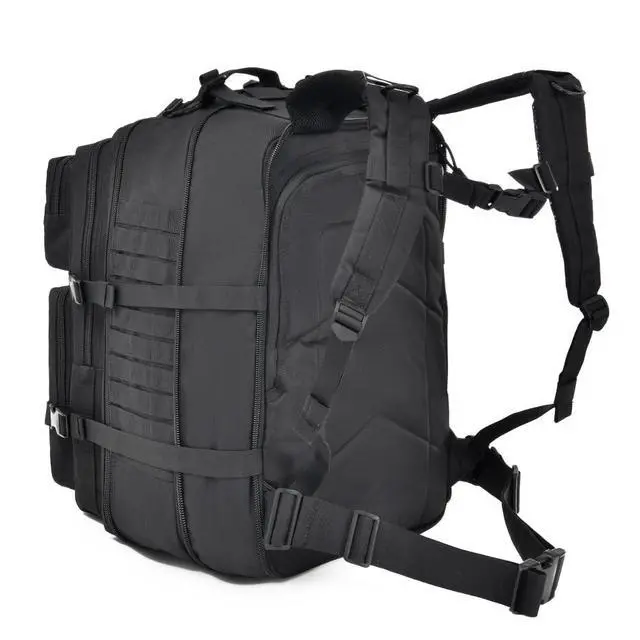 Alt view image 5 of 7 - 64L Large Tactical Backpack, Military Backpack, Molle Backpack, Tactical Bag, Hiking Daypacks (3, black)