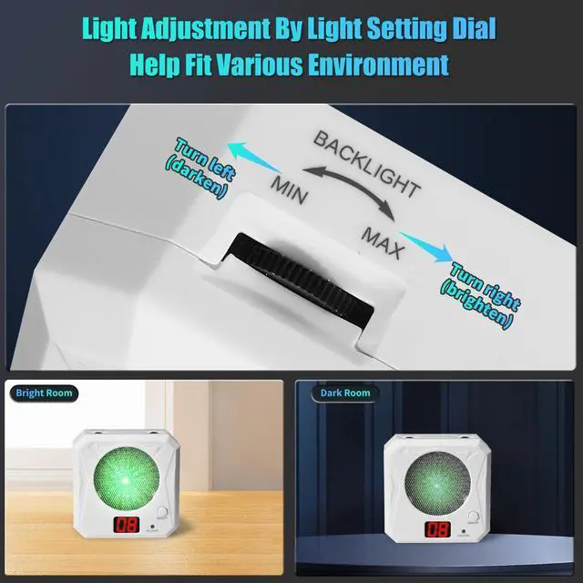 Alt view image 5 of 7 - 3rd Dry Fire Training System,Portable Glass Fiber Digital Laser Target Compatible with Laser Strike System Most of Training Cartridges 9mm/22lr for Practive Type-C Charging, LED Display