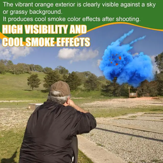 Alt view image 4 of 6 - Biodegradable Clay Pigeons, 25/50/100/150/200 Pack Standard 110mm Clay Targets Refill, Skeet Targets Disks High-Visibility Target for Skeet & Trap Shooting